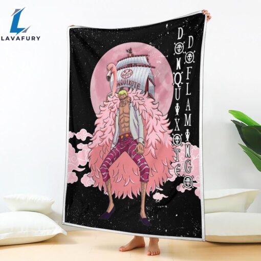 Donquixote Doflamingo Moon Style One Piece Anime Blanket