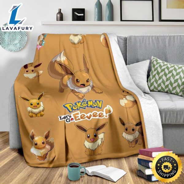 Eevee For Fan Gift Pokemon Blanket