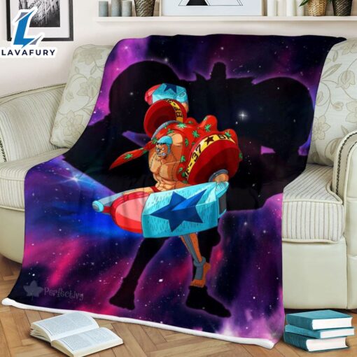 Franky Fleece Galaxy One Piece Anime Blanket