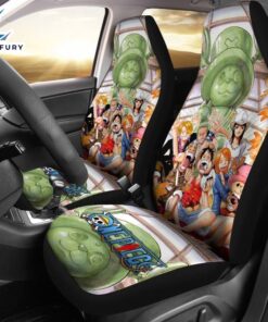 Funny One Piece Movie Car Seat Covers Universal Fit