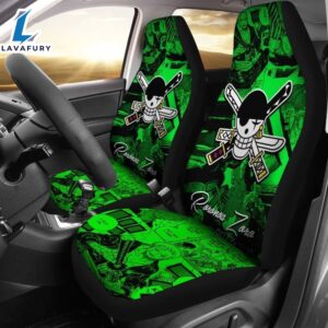 Green Roronoa Zoro One Piece Car Seat Covers Universal Fit