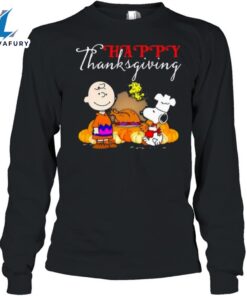 Happy Thanksgiving Halloween Snoopy Charlie Unisex Shirt 2 yxhwd3.jpg