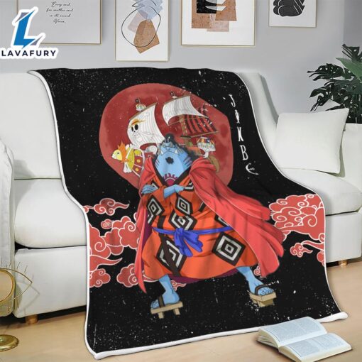 Jinbe Moon Style One Piece Anime Blanket