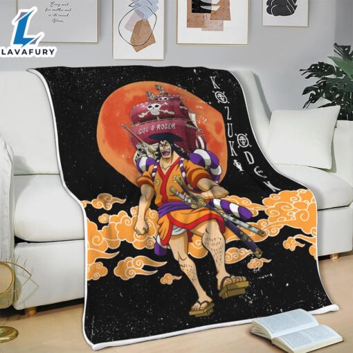 Kozuki Oden Moon Style One Piece Anime Blanket