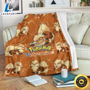 Let s Go Arcanine Pokemon For Fan Gift Pokemon Blanket 1 sslsx1.jpg