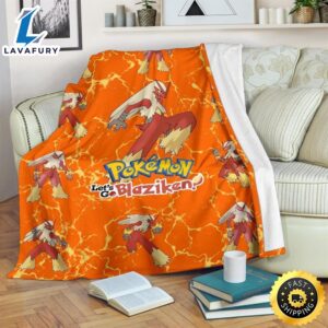 Let’s Go Blaziken Pokemon Fan Gift Idea Pokemon Blanket