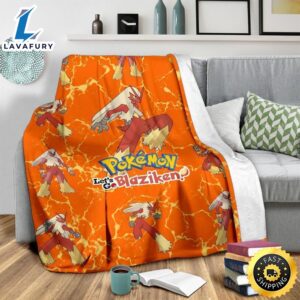 Let s Go Blaziken Pokemon Fan Gift Idea Pokemon Blanket 3 nmde85.jpg