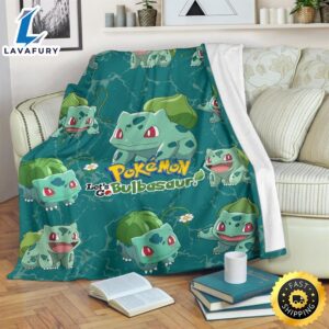 Let s Go Bulbasaur Pokemon Funny Gift For Fan Pokemon Blanket 1 ypqmam.jpg