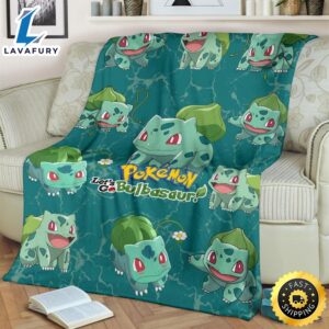 Let s Go Bulbasaur Pokemon Funny Gift For Fan Pokemon Blanket 2 si2fg1.jpg