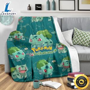 Let s Go Bulbasaur Pokemon Funny Gift For Fan Pokemon Blanket 3 tpf4vx.jpg