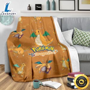 Let s Go Dragonite Pokemon Funny Gift For Fan Pokemon Blanket 3 iy9ynz.jpg