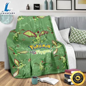 Let s Go Flygon Pokemon Funny Gift For Fan Pokemon Blanket 3 esrvru.jpg