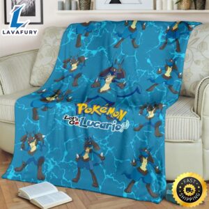 Let s Go Lucario Pokemon Funny Gift Idea Pokemon Blanket 2 iqdtcm.jpg
