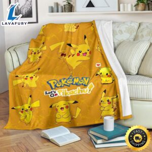 Let s Go Pikachu Pokemon Funny Gift Idea Pokemon Blanket 1 endea5.jpg