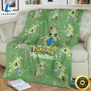 Let s Go Tyranitar Pokemon Funny Gift Idea Pokemon Blanket 2 fbxzu4.jpg