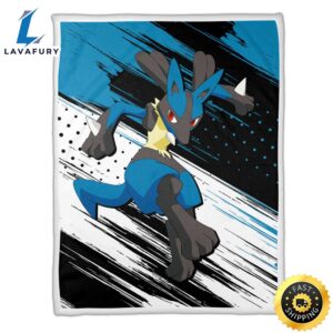 Lucario Pokemon Anime Pokemon Blanket 2 kfv7mg.jpg