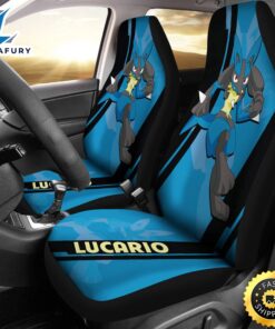 Lucario Pokemon Car Seat Covers Style Custom For Fans