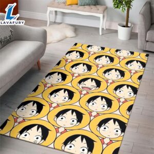 Luffy One Piece Anime Movies Area Rug  Living Room