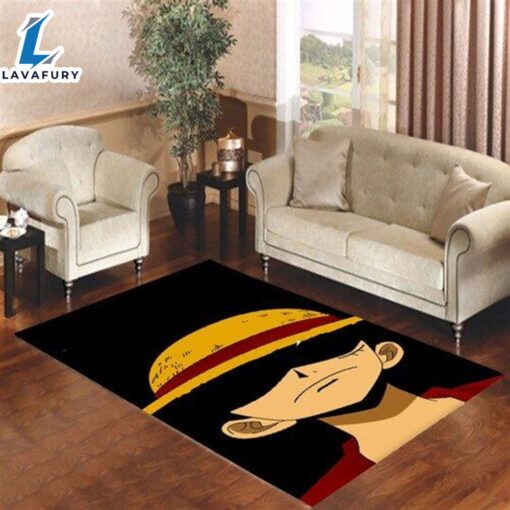 Luffy One Piece Cartoon Hat Shadow Rug