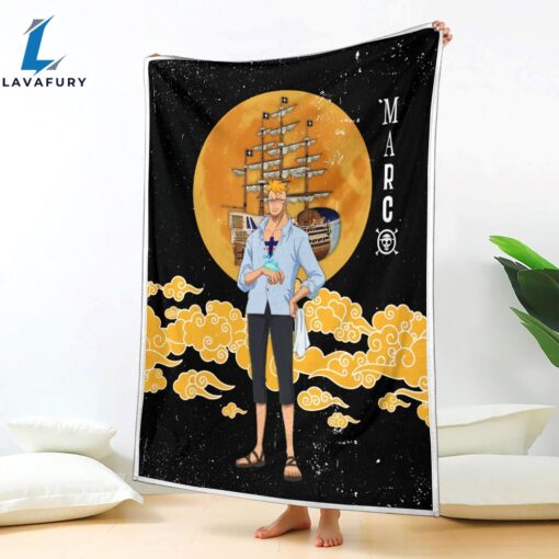 Marco Moon Style One Piece Anime Blanket