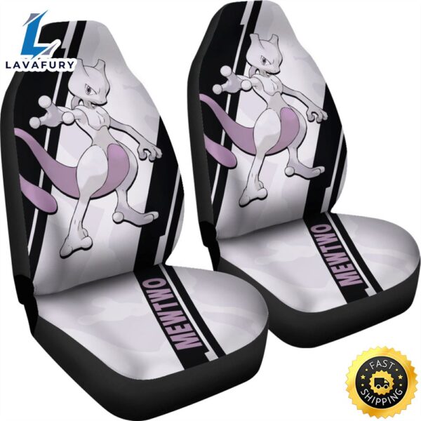 Mewtwo Pokemon Car Seat Covers Style Custom For Fans