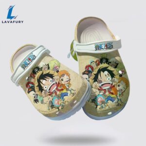 Monkey D.Luffy One Piece Anime Crocs Clogs Shoes Crocband Comfortable For Men Women