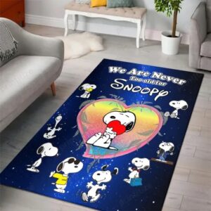 Movies Tv Shows We Are Never Too Old For Snoopy Fleece Rug