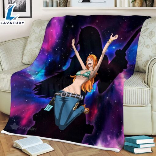 Nami Fleece Galaxy One Piece Anime Blanket