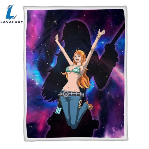 Nami Fleece Galaxy One Piece Anime Blanket