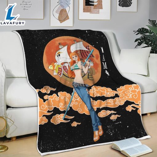 Nami Moon Style One Piece Anime Blanket