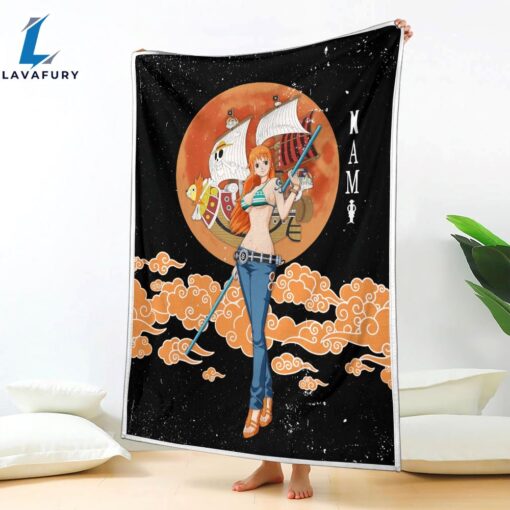 Nami Moon Style One Piece Anime Blanket