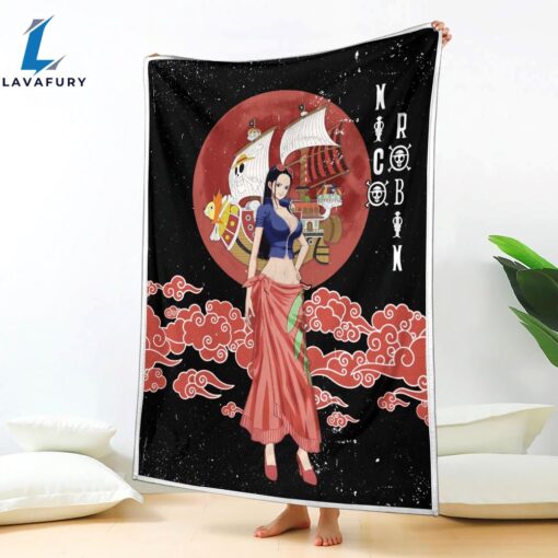 Nico Robin Moon Style One Piece Anime Blanket