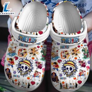 One Piece Anime Cartoon Premium Crocs Crocband Clogs Shoes Comfortable For Men Women and Kids