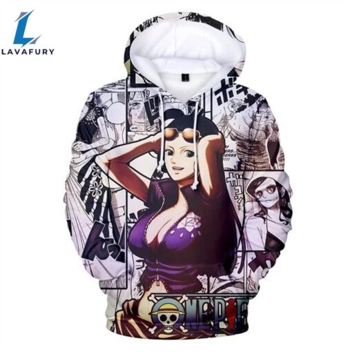 One Piece Boa Hancock Cleavage Anime 3D Hoodie