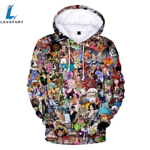 One Piece Characters Edition Anime 3D Hoodie