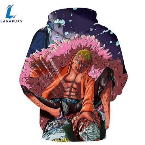 One Piece Donquixote Doflamingo Anime 3D Hoodie