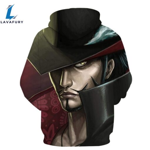 One Piece Dracule Mihawk Anime 3D Hoodie