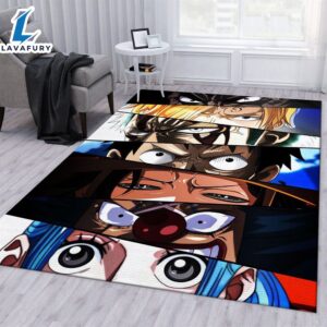 One Piece Eyes Anime Area Rug Living Room