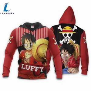 One Piece Hoodie Luffy Red…
