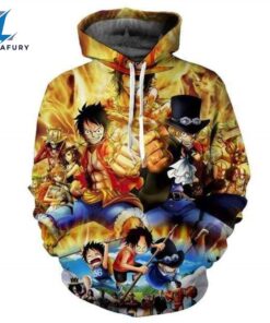 One Piece Hoodies Ace Sabo…