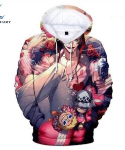 One Piece Hoodies Corazon One Piece Anime 3D Hoodie