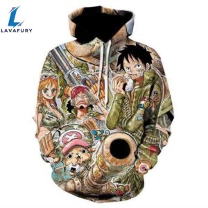 One Piece Hoodies Military Style…