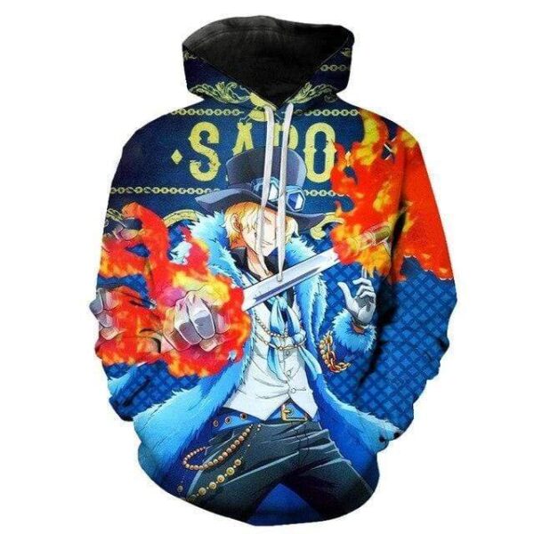 One Piece Hoodies Sabo Second Of The Revolutionary Army One Piece Anime 3D Hoodie