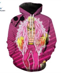 One Piece Hoodies Shishibukai Doflamingo…