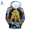 One Piece Monkey D. Luffy Energy Anime 3D Hoodie