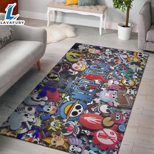 One Piece Pirate Logo Movie Anime Rug