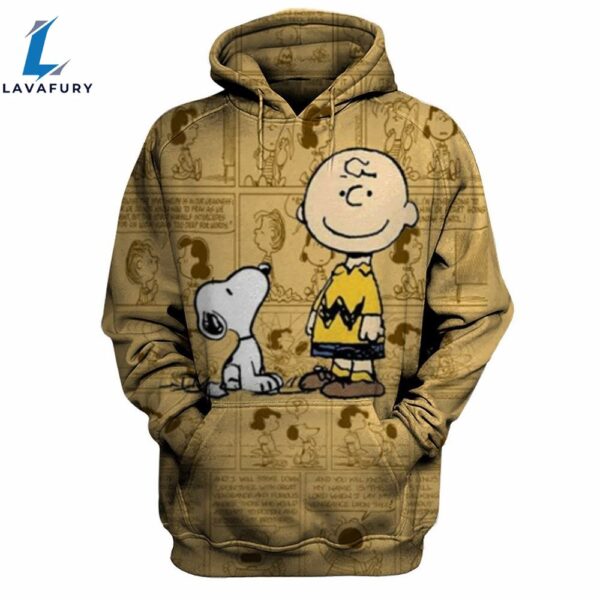 Peanuts Snoopy And Charlie BrownMovie Cartoon 3D All Over Print Shirt