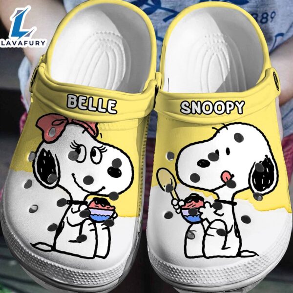 Peanuts Snoopy Crocs Clogs Comfortable Shoes Crocband 3D