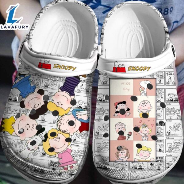 Peanuts Snoopy Crocs Crocband Comfortable Shoes Clogs 3D