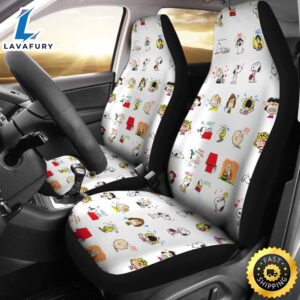 Peanuts Snoopy & Friends Cute Car Seat Covers Universal Fit